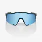 100% Speedcraft Sport Zonnebril Zwart met HiPER Blue Multilayer Mirror Lens