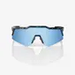 100% Speedcraft XS Sport Zonnebril Zwart met HiPER Blue Multilayer Mirror