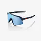 100% S3 Sport Zonnebril Zwart met HiPER Blue Multilayer Mirror Lens
