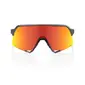 100% S3 Sport Zonnebril Mat Gunmetal met HiPER Red Multilayer Mirror Lens