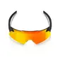 100% Aerocraft Sport Zonnebril Zwart met HiPER Red Multilayer Mirror Lens