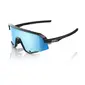 100% Slendale Sport Zonnebril Mat Zwart met HiPER Blue Mirror Lens