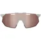 100% Hypercraft SQ Zonnebril Mat Grijs HiPER Crimson Silver Mirror Lens