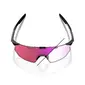 100% Hypercraft SQ Sport Zonnebril Zwart met Photochromic Paars Mirror Lens