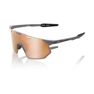 100% Hypercraft SQ Zonnebril Soft Tact Grijs met HiPER Copper Mirror Lens