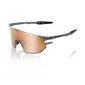 100% Hypercraft SQ Zonnebril Soft Tact Grijs met HiPER Copper Mirror Lens