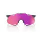 100% Hypercraft XS Sport Zonnebril Donkerpaars met Purple Multilayer Mirror
