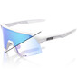 100% S3 Sport Zonnebril Wit met Blue Mirror Photochromic Lens