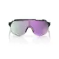 100% S2 Sport Zonnebril  Zwart met HiPER Polarized Lavender Mirror Lens