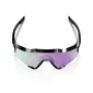 100% Speedcraft Sport Zonnebril Zwart met HiPER Polarized Lavender Mirror