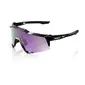 100% Speedcraft Sport Zonnebril Zwart met HiPER Polarized Lavender Mirror