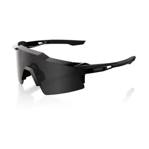 100% Speedcraft SL Sport Zonnebril Zwart met Black Mirror lens