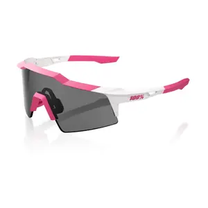 100% Speedcraft SL Sport Zonnebril Roze White met Smoke Lens