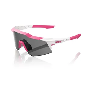 100% Speedcraft XS Sport Zonnebril Roze White met Smoke Lens
