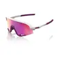 100% Slendale Sport Zonnebril Wit met Purple Multilayer Mirror Lens