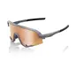 100% Slendale Sport Zonnebril Soft Tact Grijs met HiPER Copper Mirror Lens