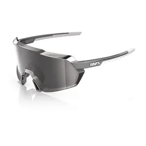 100% Korbin Sport Zonnebril Zwart/Chroom met HiPER Silver Mirror Lens