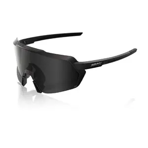 100% Korbin Sport Zonnebril Mat Zwart met Black Mirror lens
