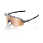 100% Slendale SL Sport Zonnebril Soft Tact Grijs met HiPER Copper Mirror