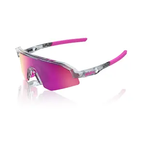 100% Slendale XS Sport Zonnebril Grijs met Purple Multilayer Mirror Lens