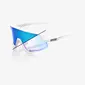100% Glendale Sport Zonnebril Wit met Blue Mirror Photochromic Lens