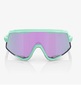100% Glendale Sport Zonnebril Soft Tact Mint met HiPER Lavender Mirror Lens