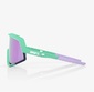 100% Glendale Sport Zonnebril Soft Tact Mint met HiPER Lavender Mirror Lens