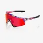 100% Speedcraft Sport Zonnebril FDJ Rood/Blauw met HiPER Fire Red Mirror