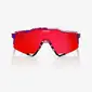 100% Speedcraft Sport Zonnebril FDJ Rood/Blauw met HiPER Fire Red Mirror