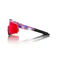 100% Speedcraft SL Sport Zonnebril FDJ Rood/Blauw met HiPER Fire Red Mirror