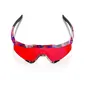 100% Speedcraft SL Sport Zonnebril FDJ Rood/Blauw met HiPER Fire Red Mirror
