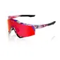 100% Speedcraft SL Sport Zonnebril FDJ Rood/Blauw met HiPER Fire Red Mirror