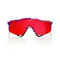 100% Speedcraft SL Sport Zonnebril FDJ Rood/Blauw met HiPER Fire Red Mirror