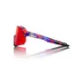 100% S3 Sport Zonnebril FDJ Rood/Blauw met HiPER Fire Red Mirror Lens