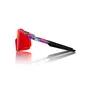 100% Aerocraft Sport Zonnebril FDJ Rood/Blauw met HiPER Fire Red Mirror