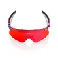100% Aerocraft Sport Zonnebril FDJ Rood/Blauw met HiPER Fire Red Mirror