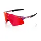 100% Aerocraft Sport Zonnebril FDJ Rood/Blauw met HiPER Fire Red Mirror
