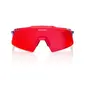 100% Aerocraft Sport Zonnebril FDJ Rood/Blauw met HiPER Fire Red Mirror