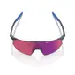 100% Hypercraft SQ Sport Zonnebril Paars met Purple Mirror Lens