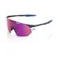 100% Hypercraft SQ Sport Zonnebril Paars met Purple Mirror Lens
