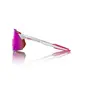 100% Hypercraft XS Sport Zonnebril Wit/Roze met HiPER Vital Pink Mirror