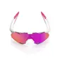 100% Hypercraft XS Sport Zonnebril Wit/Roze met HiPER Vital Pink Mirror