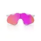 100% Hypercraft XS Sport Zonnebril Wit/Roze met HiPER Vital Pink Mirror