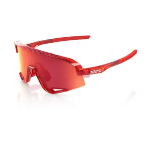 100% Slendale Sport Zonnebril Rood met HiPER Fire Red Mirror Lens