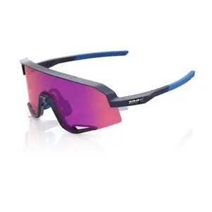100% Slendale Sport Zonnebril Paars met Purple Mirror Lens