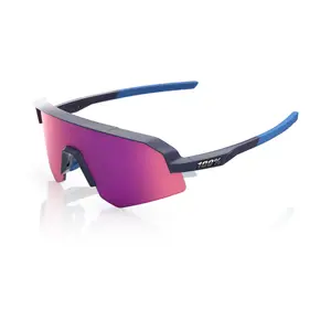 100% Slendale SL Sport Zonnebril Paars met Purple Mirror Lens