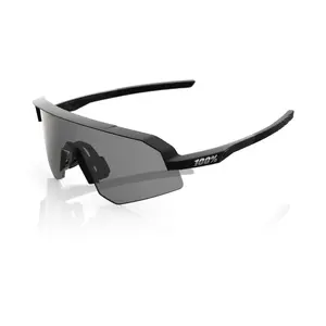 100% Slendale SL Sport Zonnebril Zwart met Smoke Lens