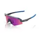 100% Slendale Youth Sport Zonnebril Paars met Purple Mirror Lens