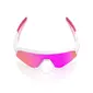 100% Slendale Youth Sport Zonnebril Wit/Roze met HiPER Vital Pink Mirror