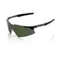 100% A2 Sport Zonnebril Zwart met Grey-Green Lens